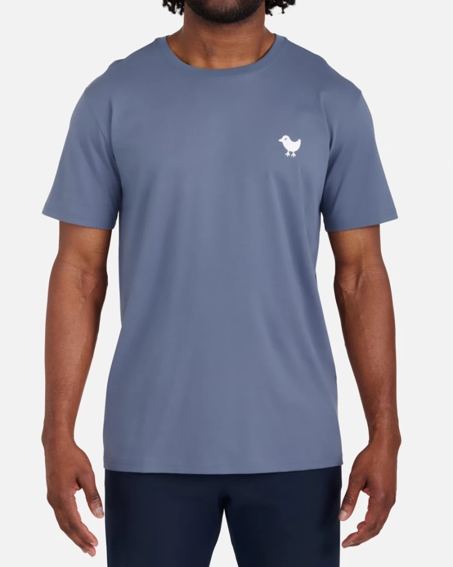 Bad Birdie Men's Vintage Indigo Bad Tee - Classic Comfort Fit Casual T-Shirt