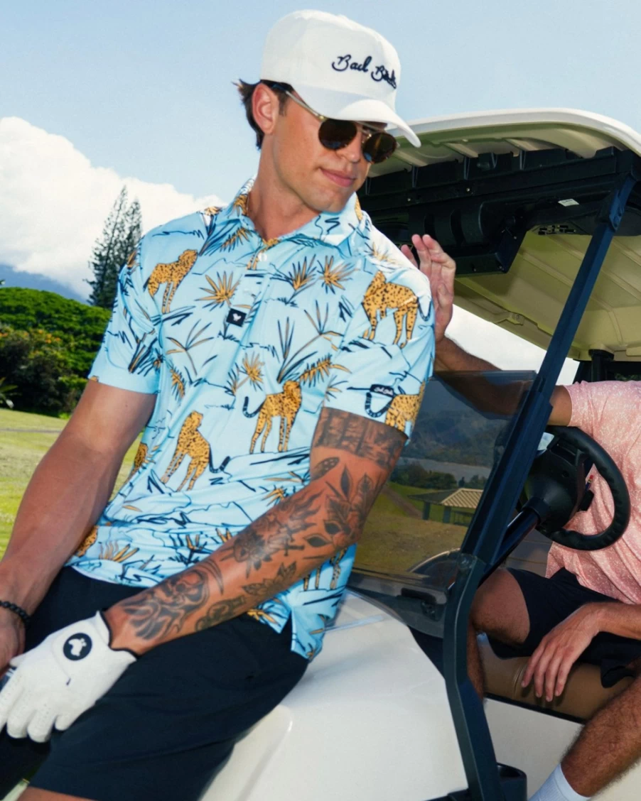 "Bad Birdie Men's Watering Hole Polo Shirt – Premium Golf Apparel"
