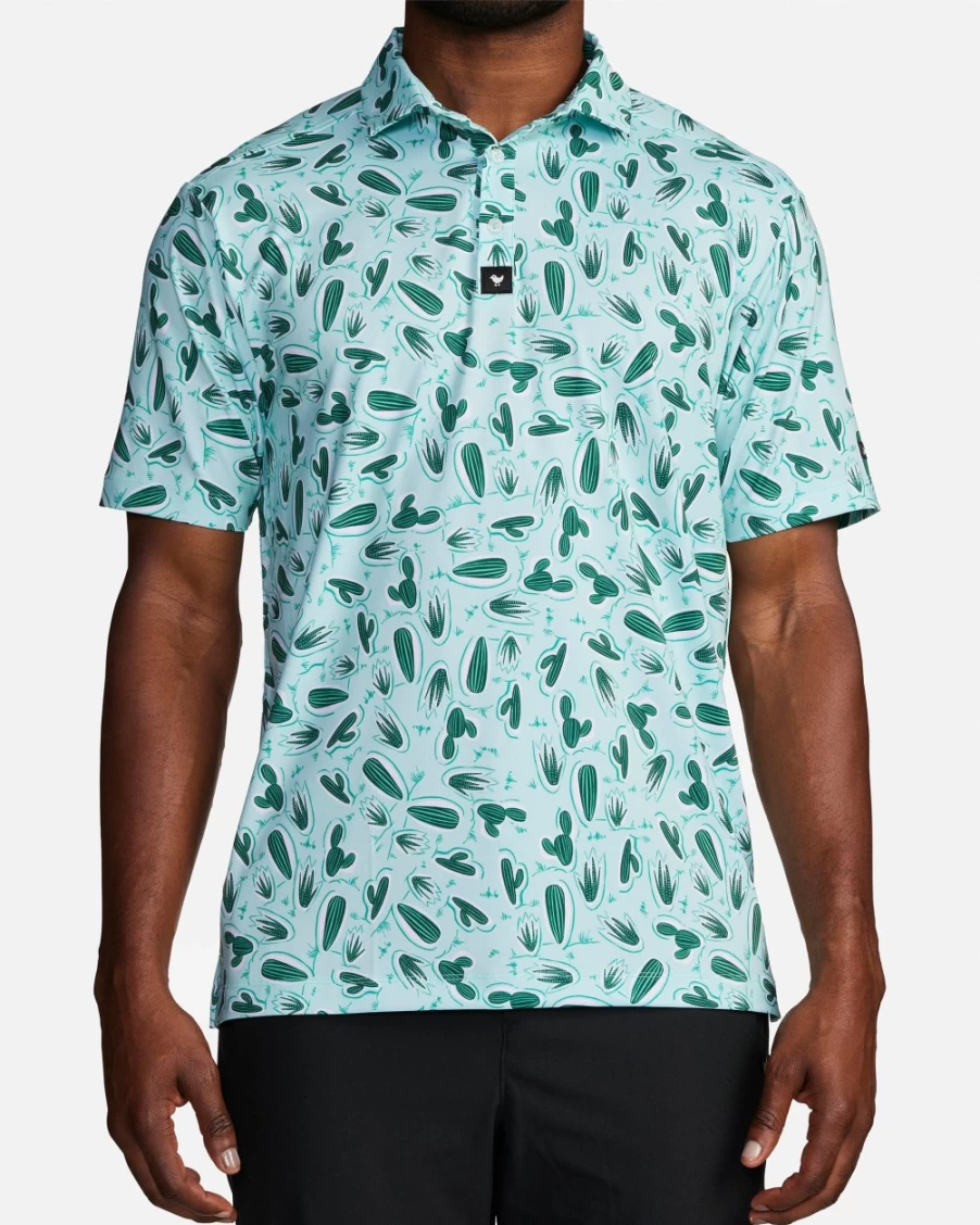 Bad Birdie Men's Tony Saguaro Golf Polo Shirt
