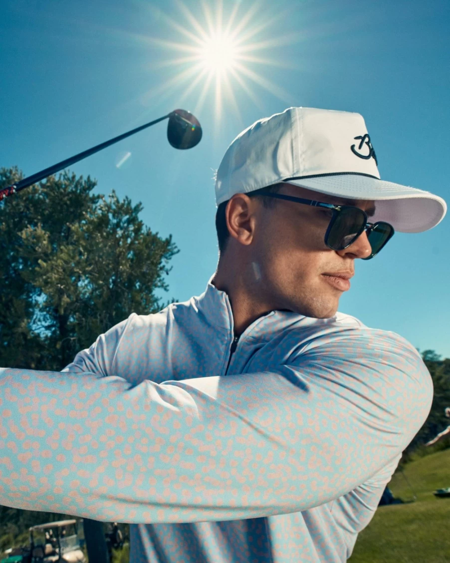 Bad Birdie Men's Infinity Quarter Zip Pullover Golf Shirt