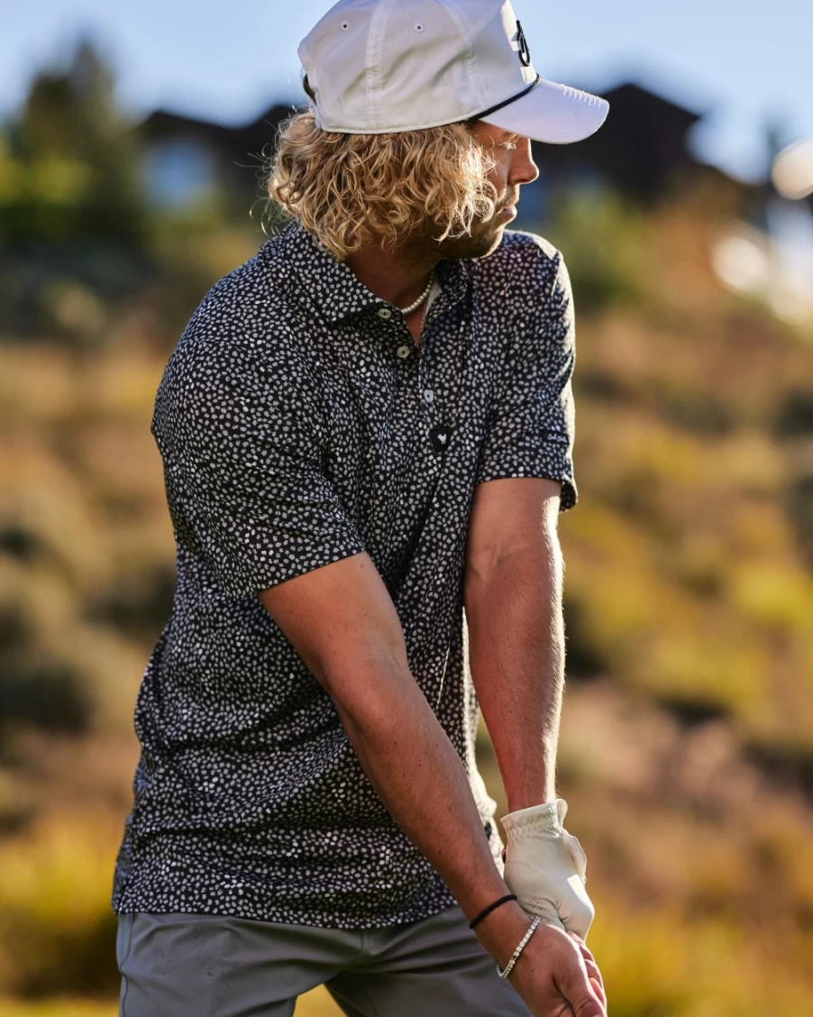 "Bad Birdie Men's Arizona Nights Golf Polo Shirt – Stylish Performance Apparel"