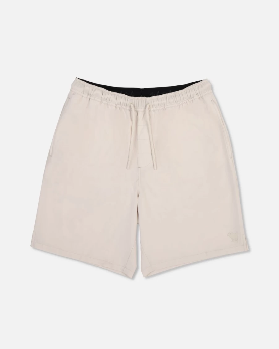 Bad Birdie Men's Active Shorts in Light Khaki - Comfortable & Styletic Athletic Wear