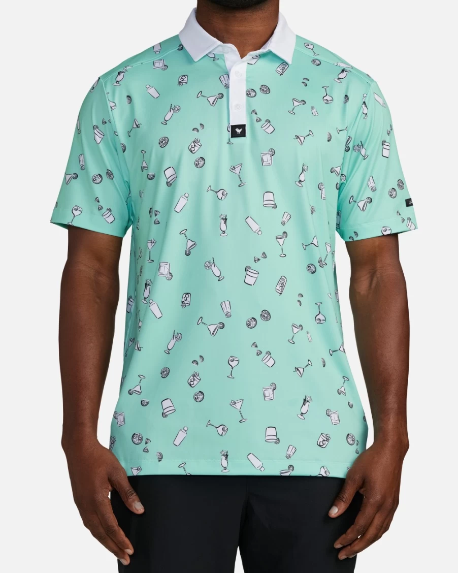 "Bad Birdie Men's 5PM Somewhere Golf Polo Shirt – Comfortable & Stylish Performance Wear"