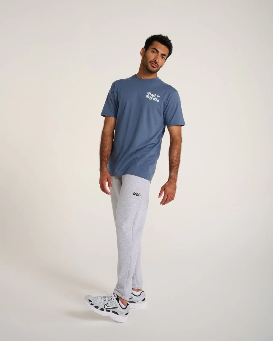 Bad Birdie Men's Vintage Indigo Worldwide Tee - Premium Golf & Casual T-Shirt
