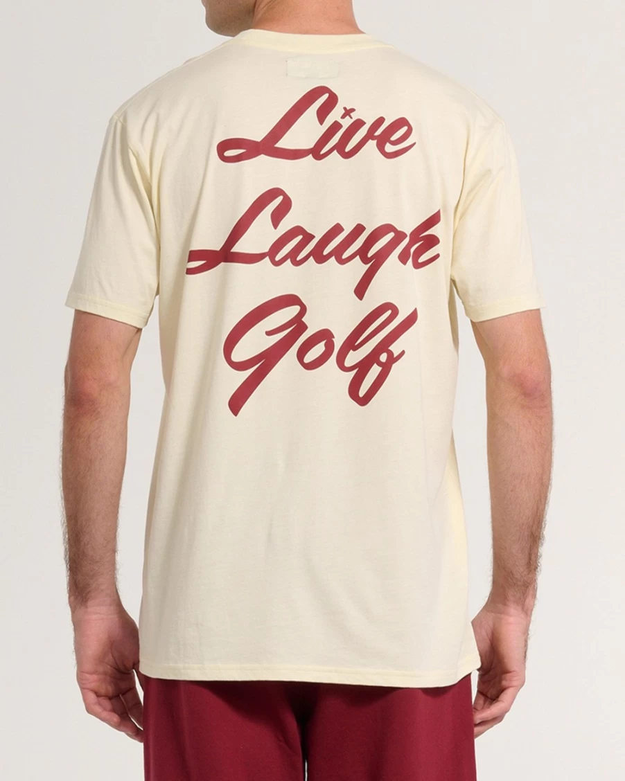 Bad Birdie Men's Live Laugh Golf Tee - Funny & Stylish Golf Shirt for Men