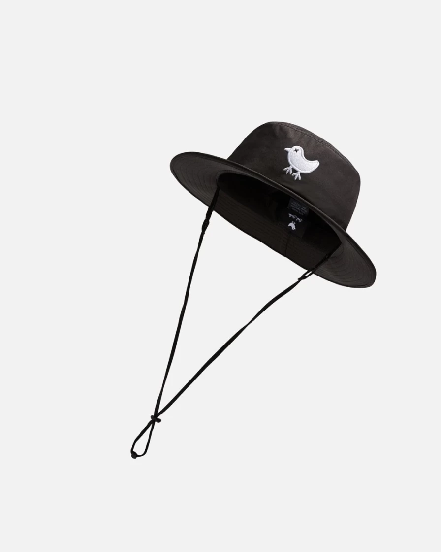 Bad Birdie Black Sun Bucket Hat for UV Protection & Outdoor Style