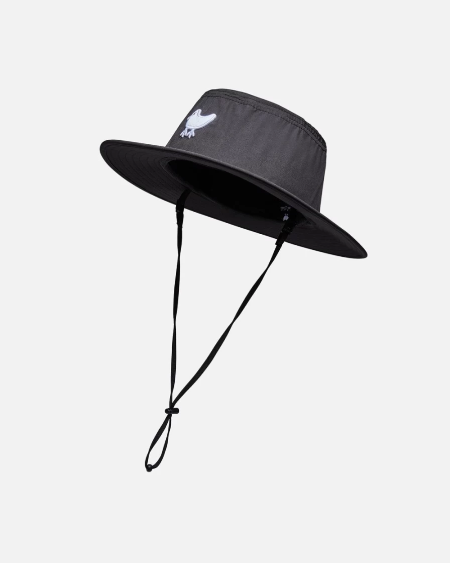Bad Birdie Black Sun Bucket Hat for UV Protection & Outdoor Style