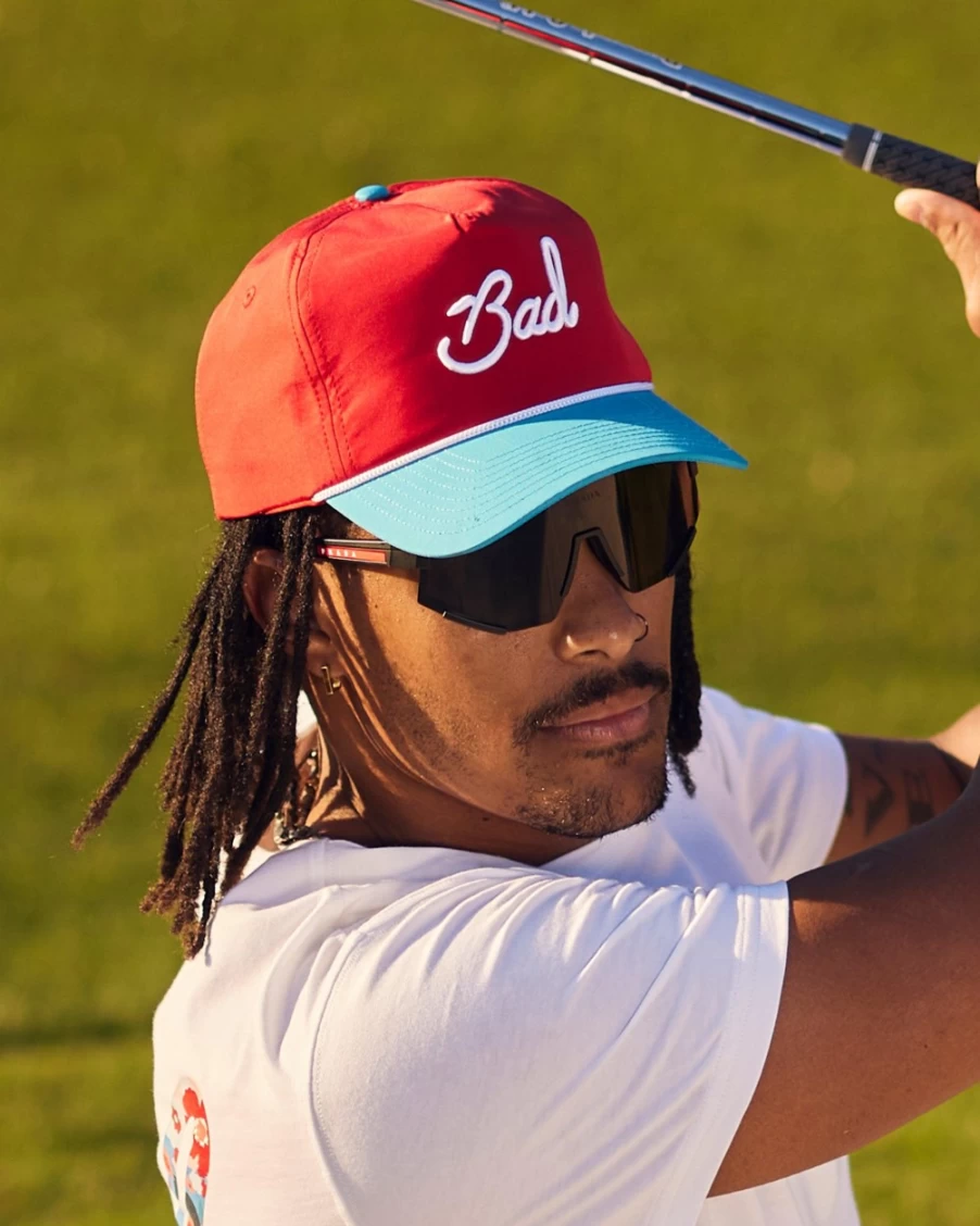 "Bad Birdie USA Patriotic Golf Hat – Stylish Performance Rope Hat for Men & Women"