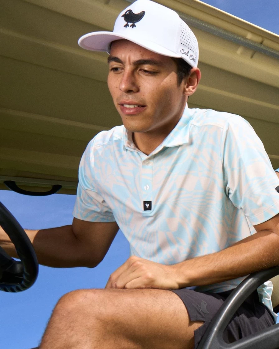 Bad Birdie Men's St. Tropez Golf Polo Shirt – Premium Performance Apparel