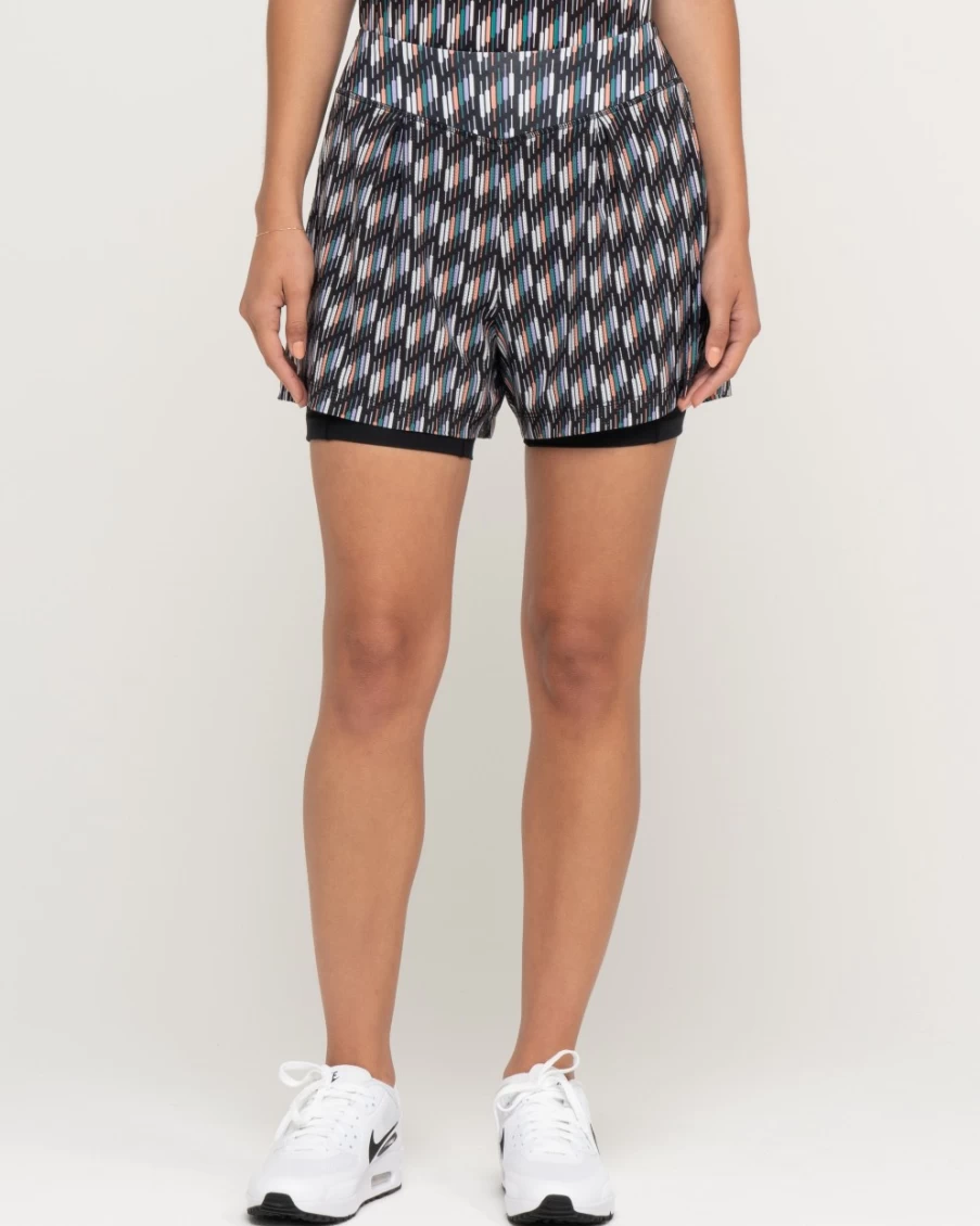Bad Birdie Women's Range Short - Multi/Black Golf Skort for Women