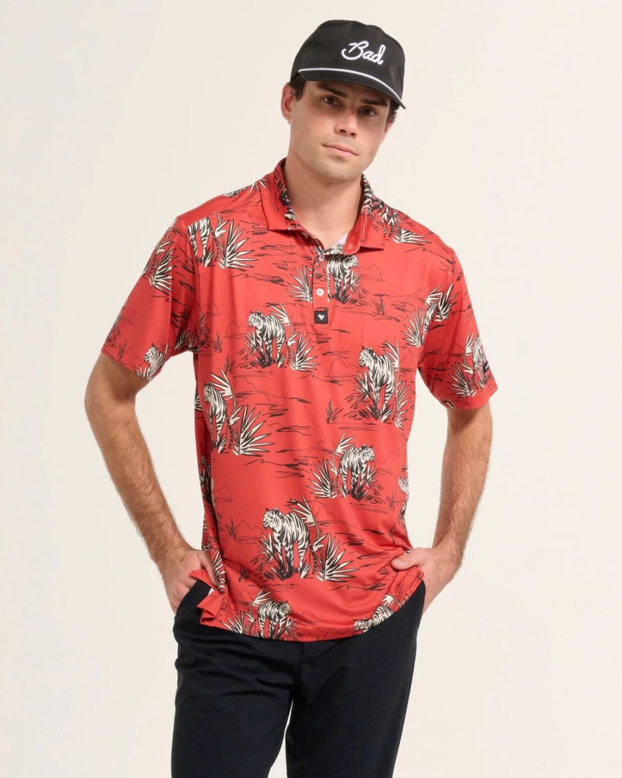 "Bad Birdie Men's On The Hunt Golf Polo - Performance Apparel for Active Lifestyle"