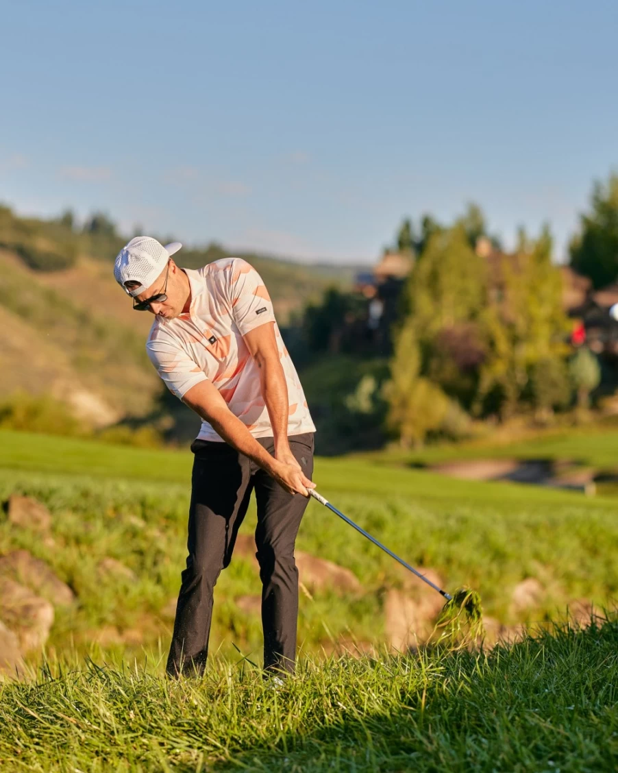 Bad Birdie Men's Golden Hour Golf Polo Shirt - Premium Performance Apparel
