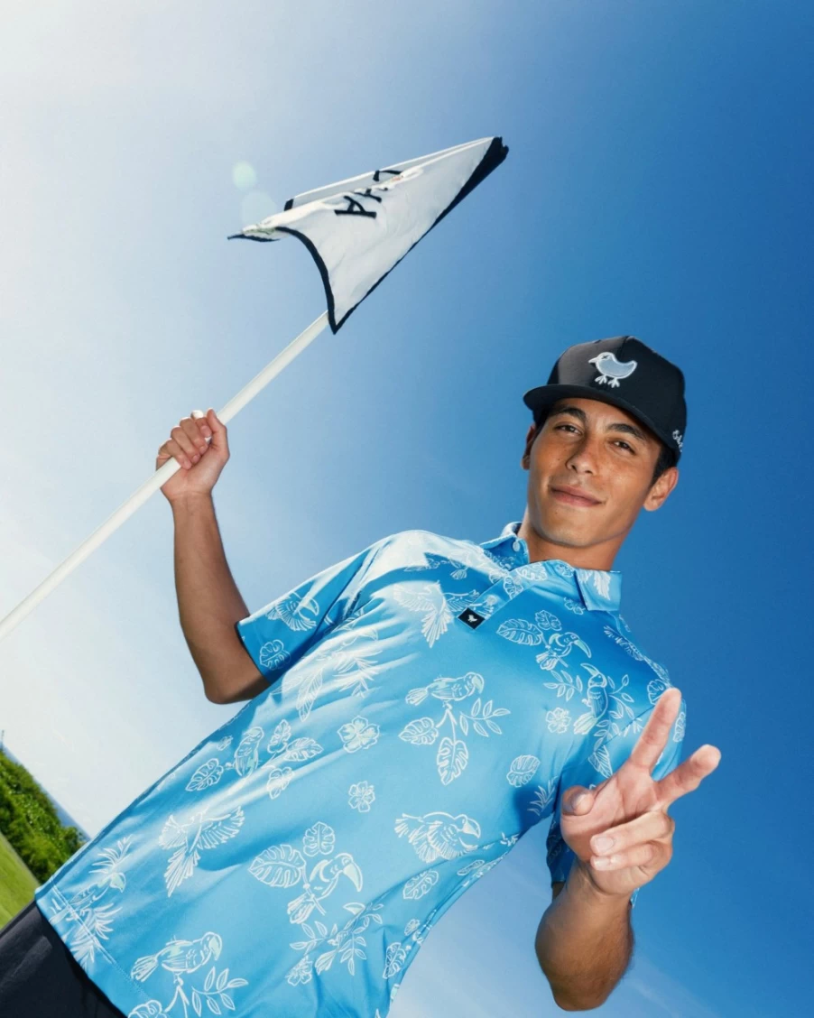 "Bad Birdie Men's No Fly Zone Golf Polo Shirt – Premium Performance Apparel"