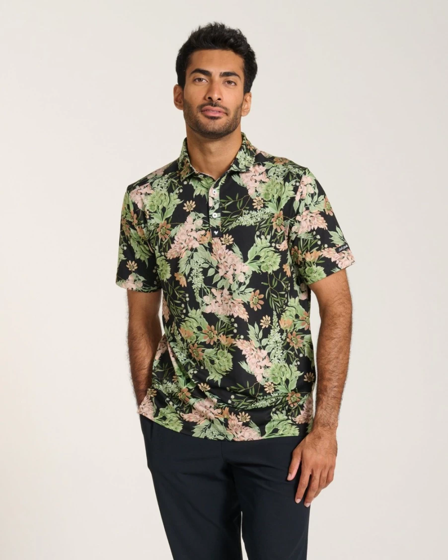 Bad Birdie Men's Randy's Moss Golf Polo Shirt