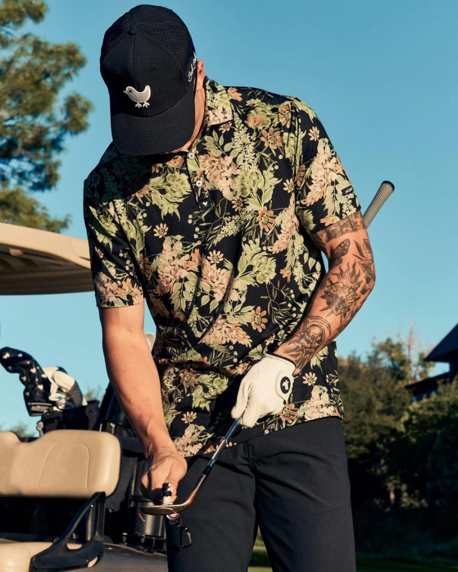 Bad Birdie Men's Randy's Moss Golf Polo Shirt