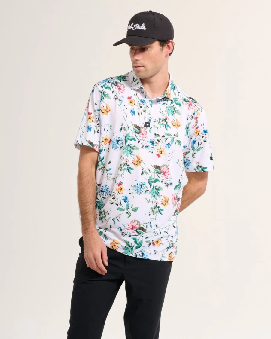 "Bad Birdie Men's Poetic Justice Golf Polo Shirt – Stylish & Performance Apparel"