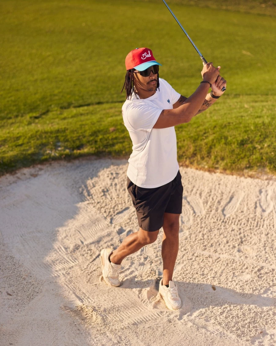 Bad Birdie Men's USA Patriotic Golf Tee - Stylish Comfortable Performance T-Shirt