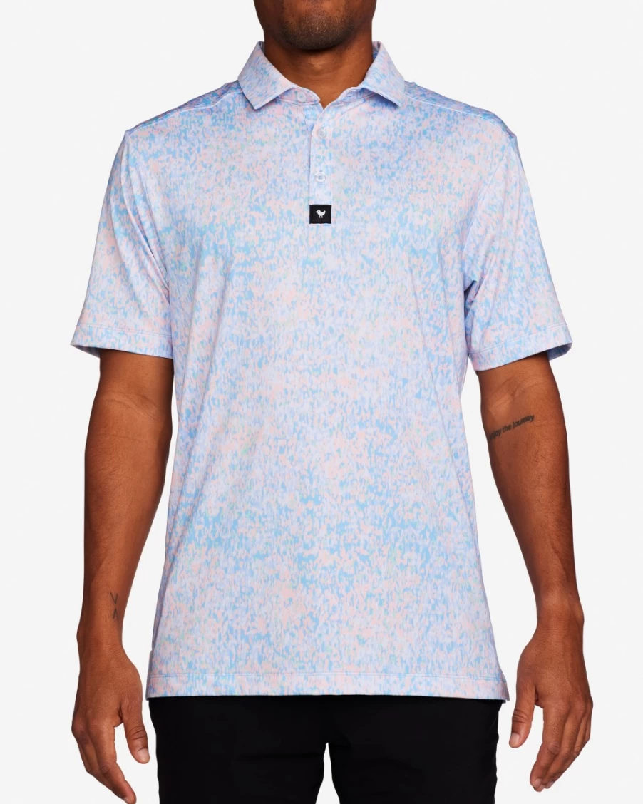 "Bad Birdie Men's Champagne Showers Golf Polo Shirt – Stylish & Comfortable"