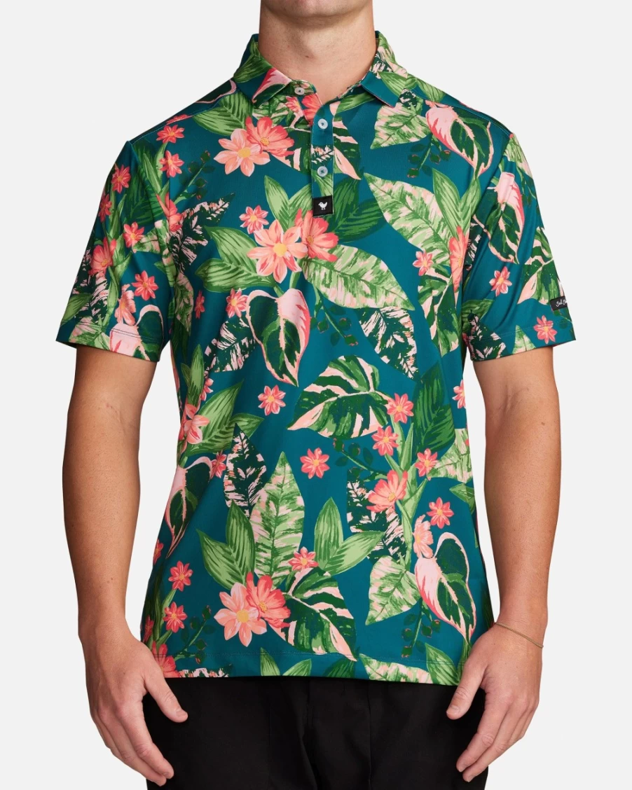 Bad Birdie Men's Bad Botanist Golf Polo Shirt - Premium Performance Apparel