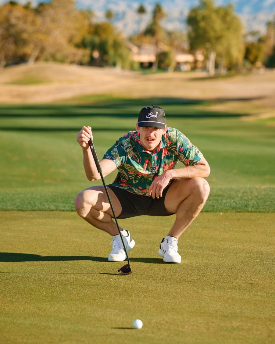 Bad Birdie Men's Bad Botanist Golf Polo Shirt - Premium Performance Apparel