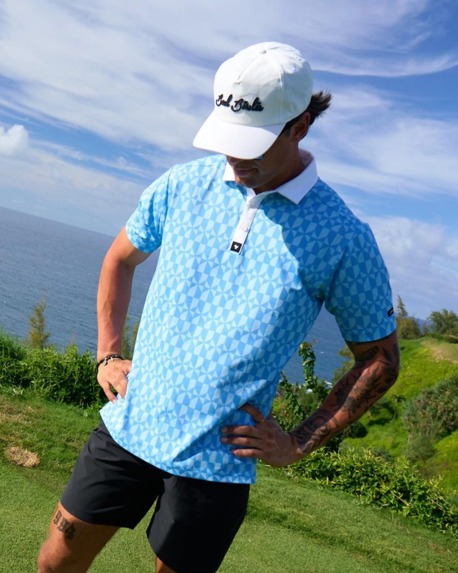 "Bad Birdie Men's Don't Trip Golf Polo Shirt – Premium Performance Apparel"