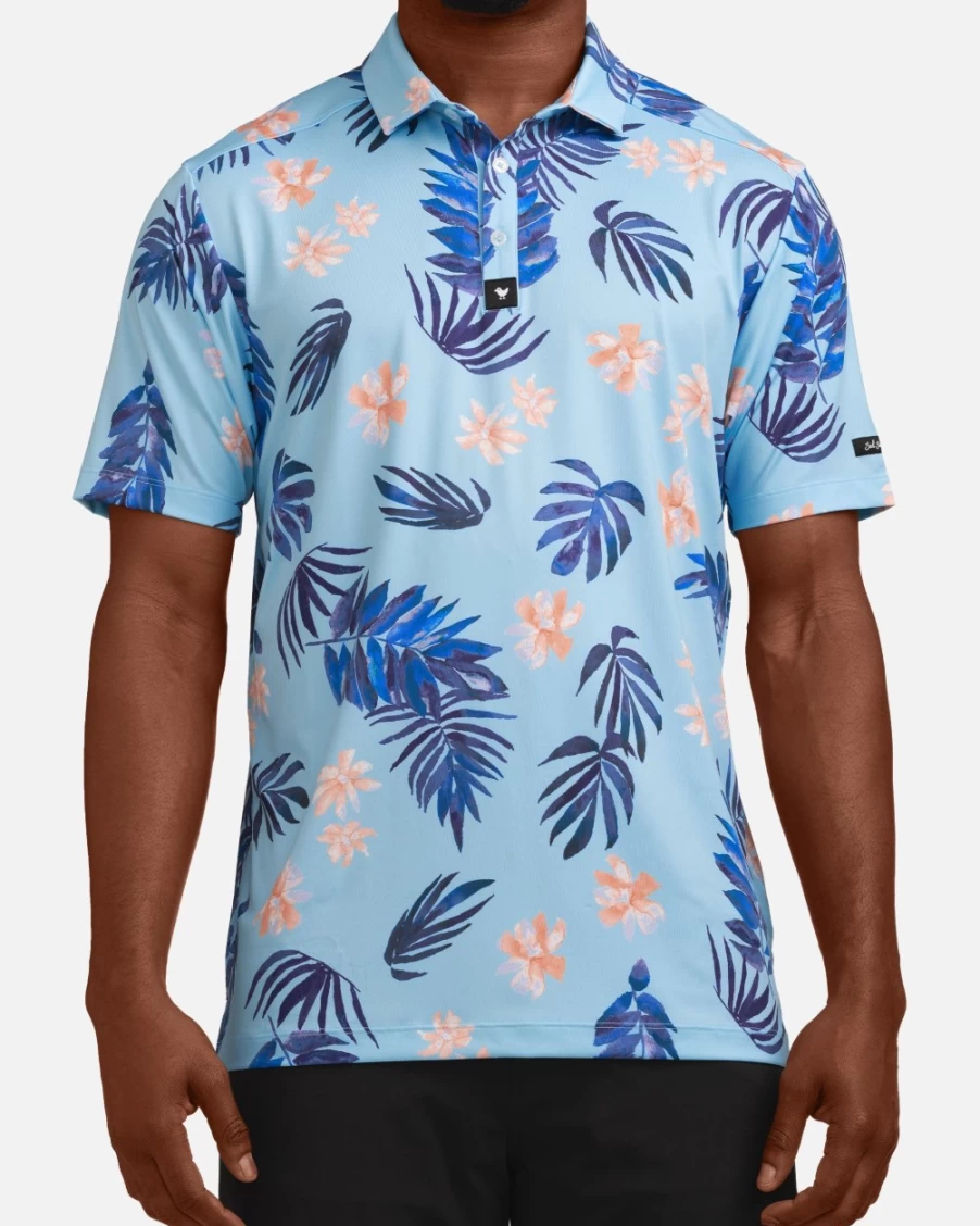 Bad Birdie Men's Leaf Me Alone Golf Polo Shirt - Stylish Performance Apparel