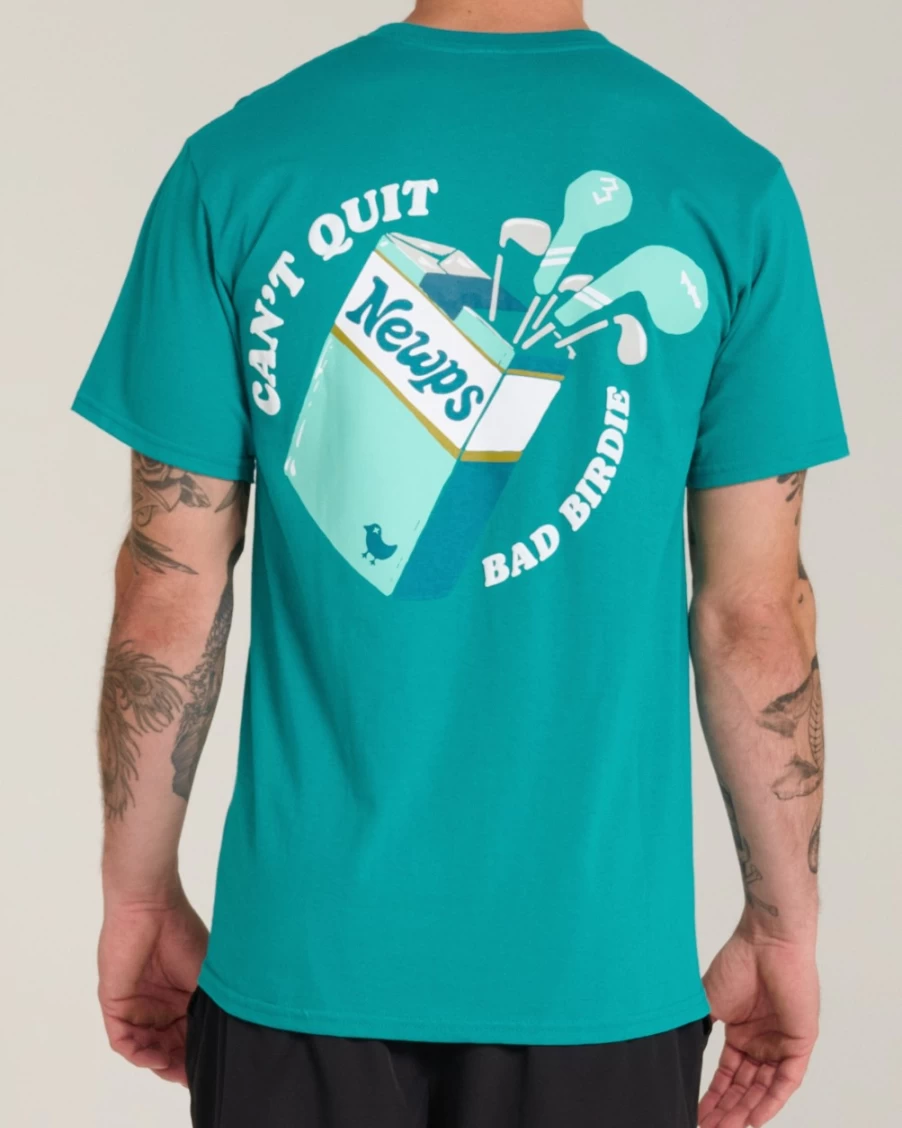 Bad Birdie Men's Jade Newport Beach T-Shirt – Premium Golf Tee