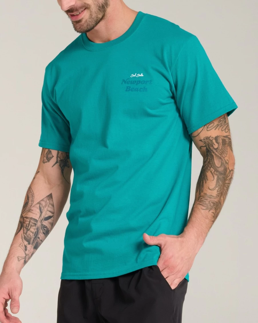 Bad Birdie Men's Jade Newport Beach T-Shirt – Premium Golf Tee