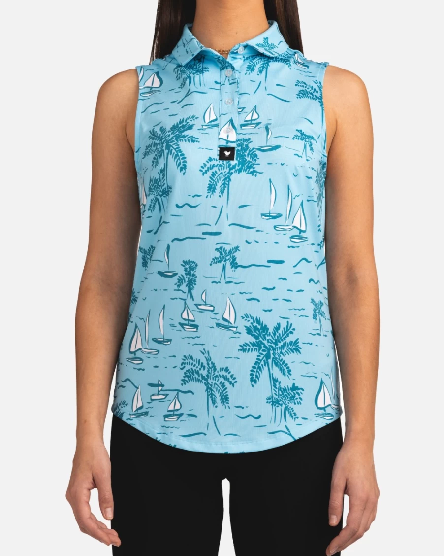 "Bad Birdie Women's Castaway Golf Polo - Stylish Performance Apparel"