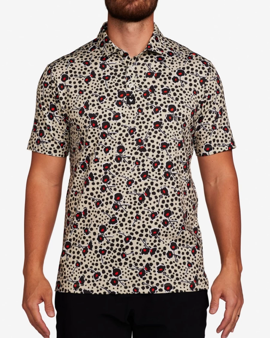 Bad Birdie Men's Cherry Bomb Golf Polo - Stylish Performance Apparel