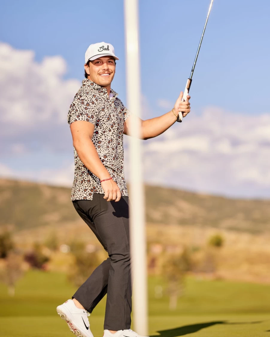 Bad Birdie Men's Cherry Bomb Golf Polo - Stylish Performance Apparel